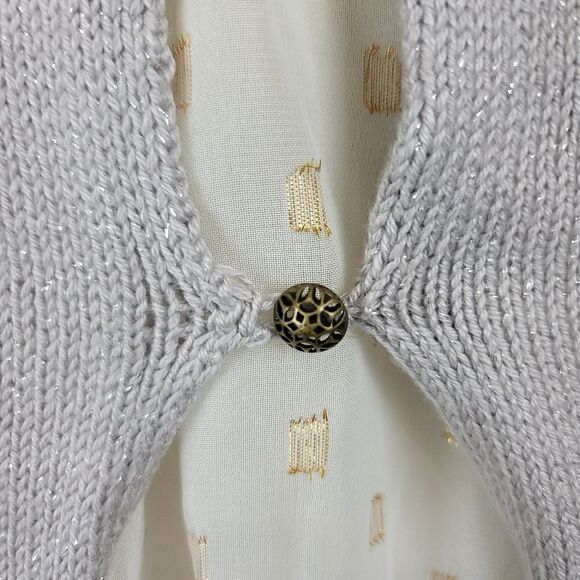 Lucky brand crochet style over semi sheer lining - Picture 5 of 14